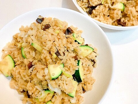 身欠きにしんと椎茸の☆簡単和風炒飯